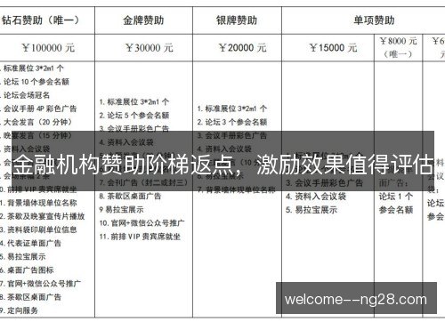 金融机构赞助阶梯返点，激励效果值得评估